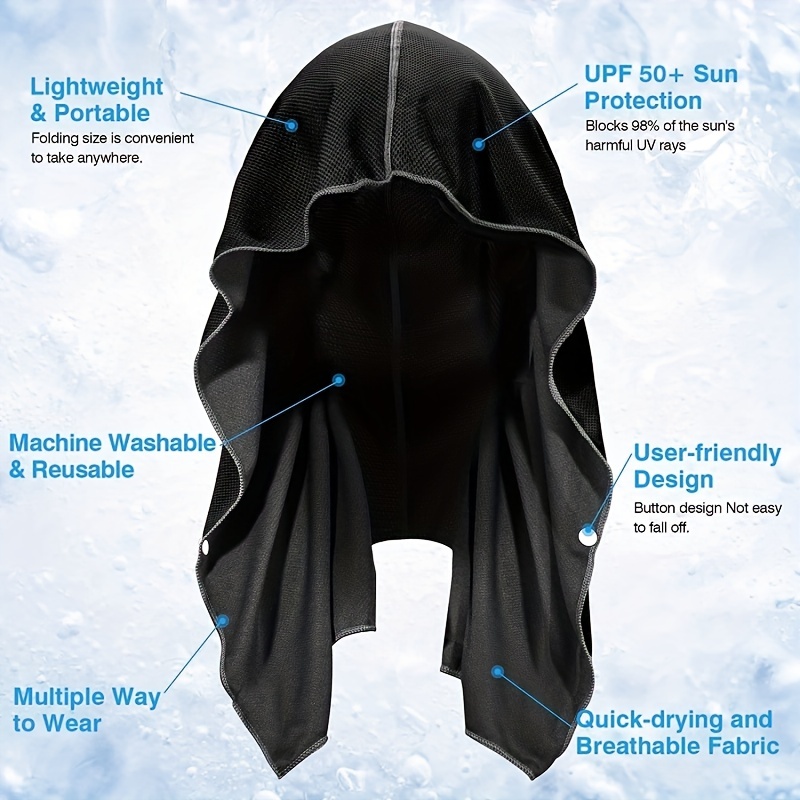 Outdoor Sport Hoodie - Handuk Hoodie Pendingin Pantai Berkemah Bangunan