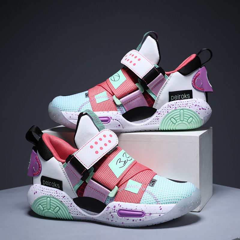 Outdoor Sport Brand Shoes - Sepatu basket anak, sneaker latihan olahraga
