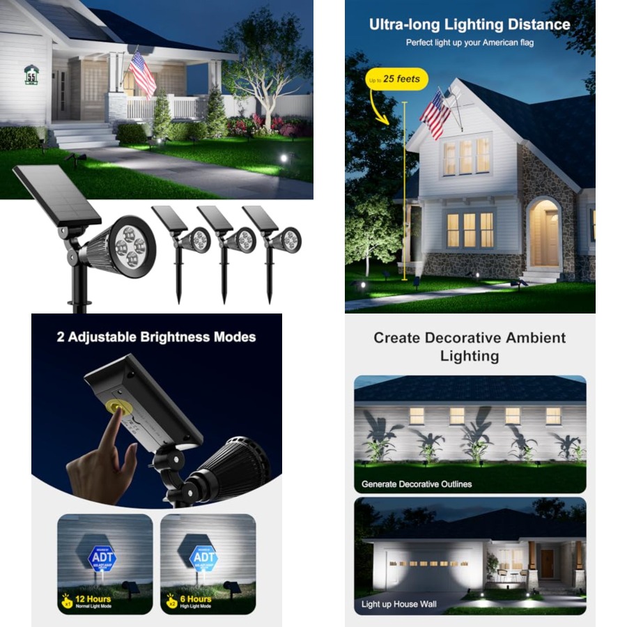 Outdoor Spotlight - Lampu Sorot Tenaga Surya Tahan Air