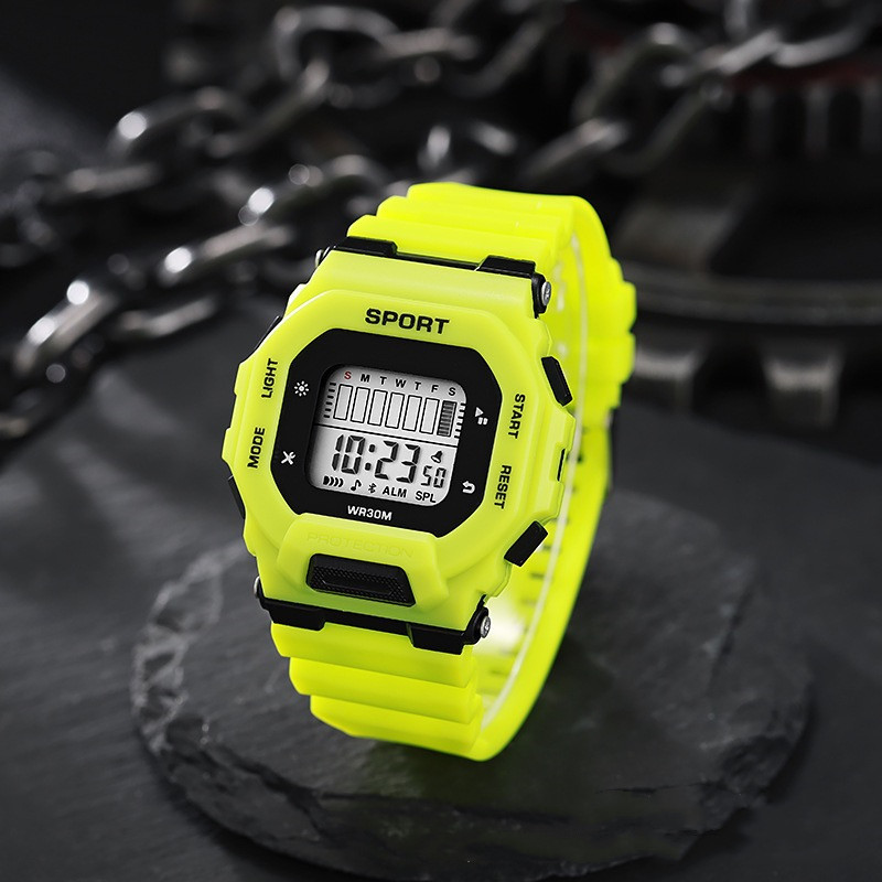 Outdoor Sports Adventure - Jam tangan olahraga Digital LED pria,