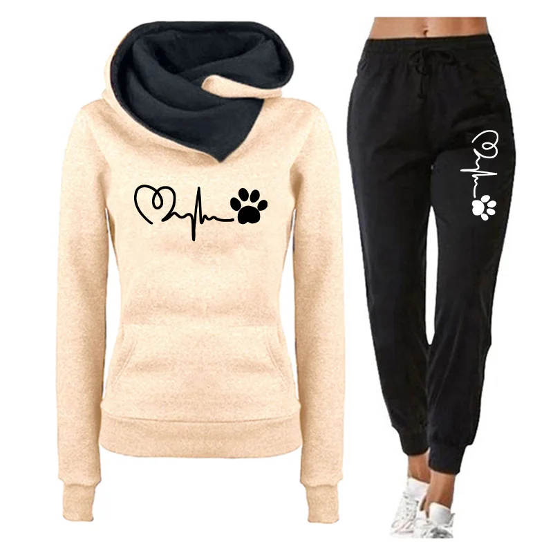 Outdoor Sport Hoodie - Setelan Dua Potong Fashion Musim Semi