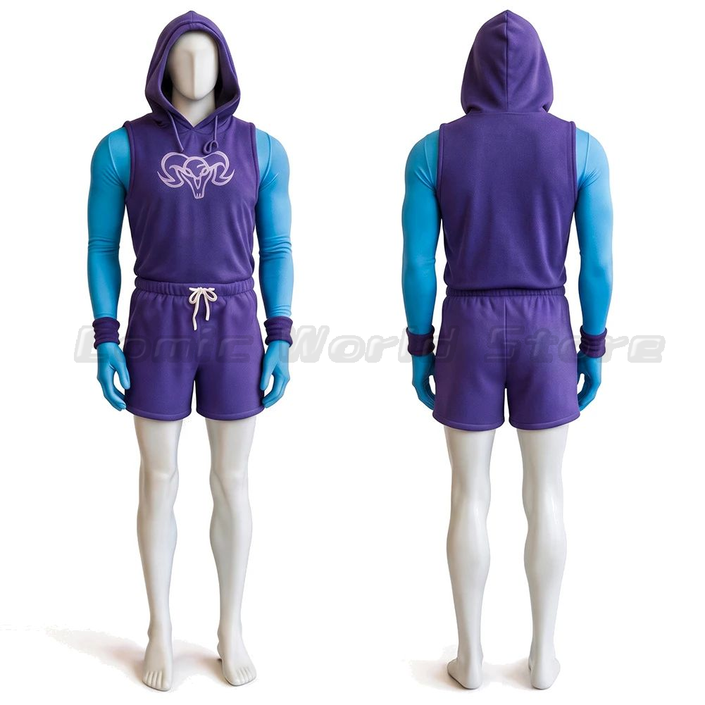 Kostum Cosplay He Man Gym Bro  - Outdoor Sport Hoodie ulasan dan harga