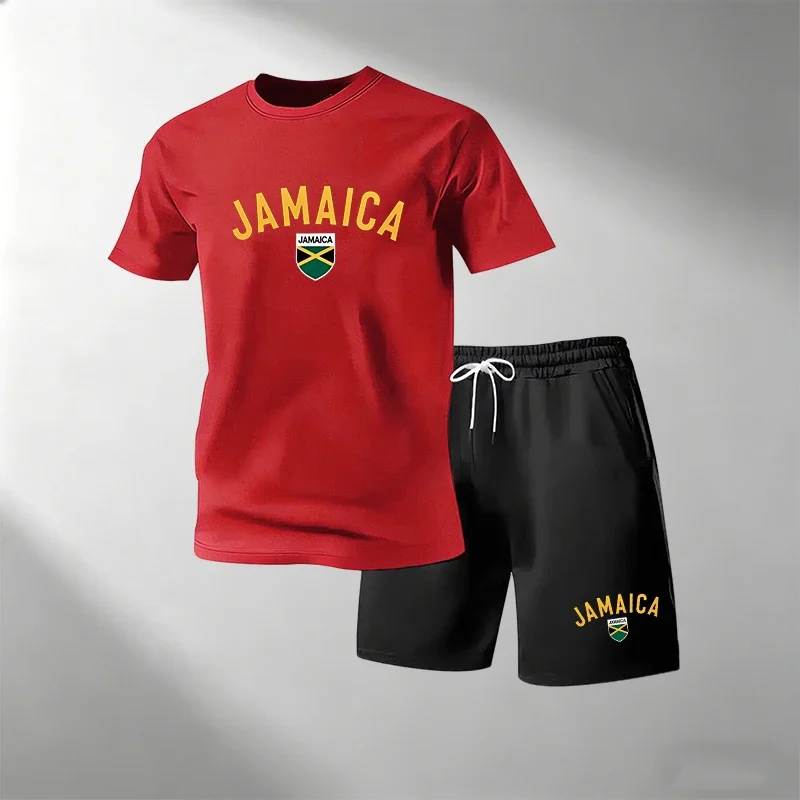 JAMAICA Set Kaos Kasual Musim  - Outdoor Sports Leisure ulasan dan harga
