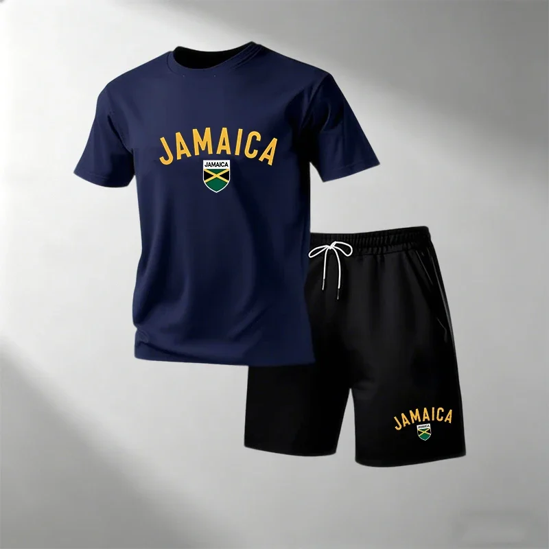 JAMAICA Set Kaos Kasual Musim  - Outdoor Sports Leisure ulasan dan harga