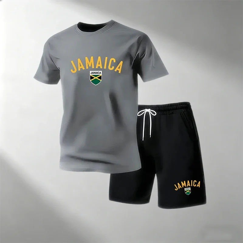 JAMAICA Set Kaos Kasual Musim  - Outdoor Sports Leisure ulasan dan harga