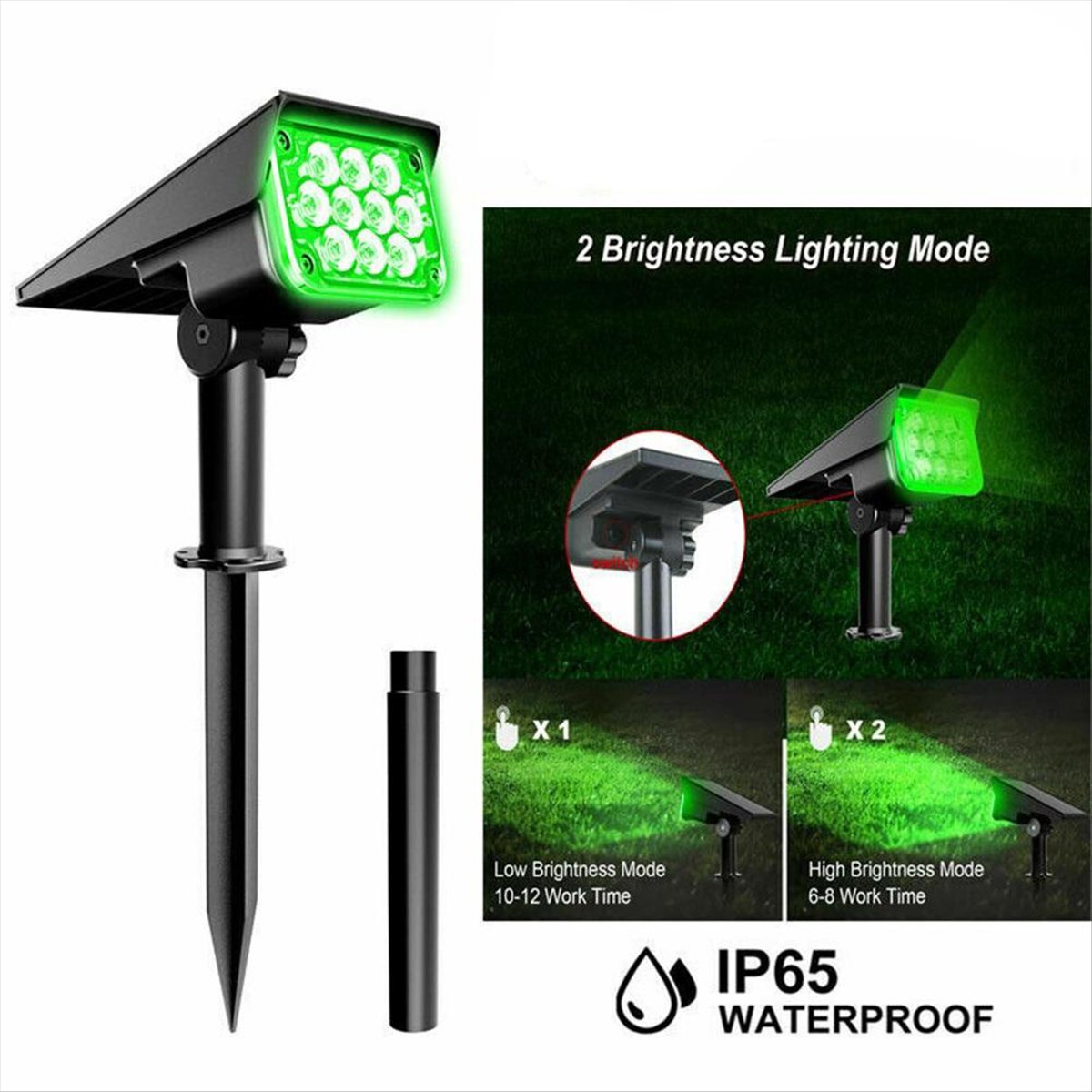 Lampu Sorot Tenaga Surya Y17A, - Outdoor Spotlight ulasan dan harga