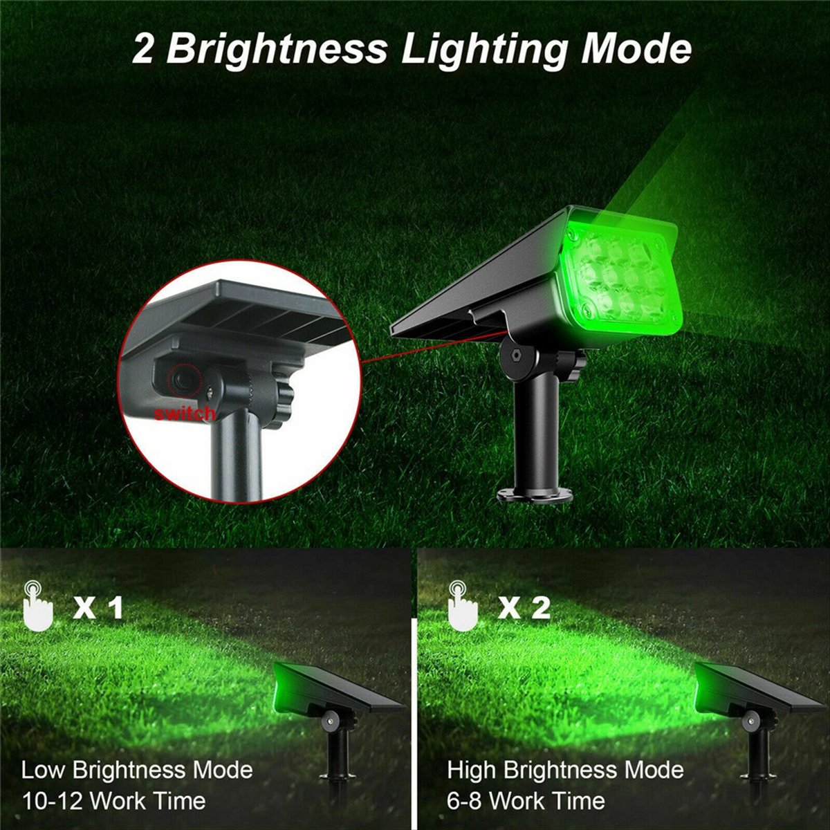 Lampu Sorot Tenaga Surya Y17A, - Outdoor Spotlight ulasan dan harga