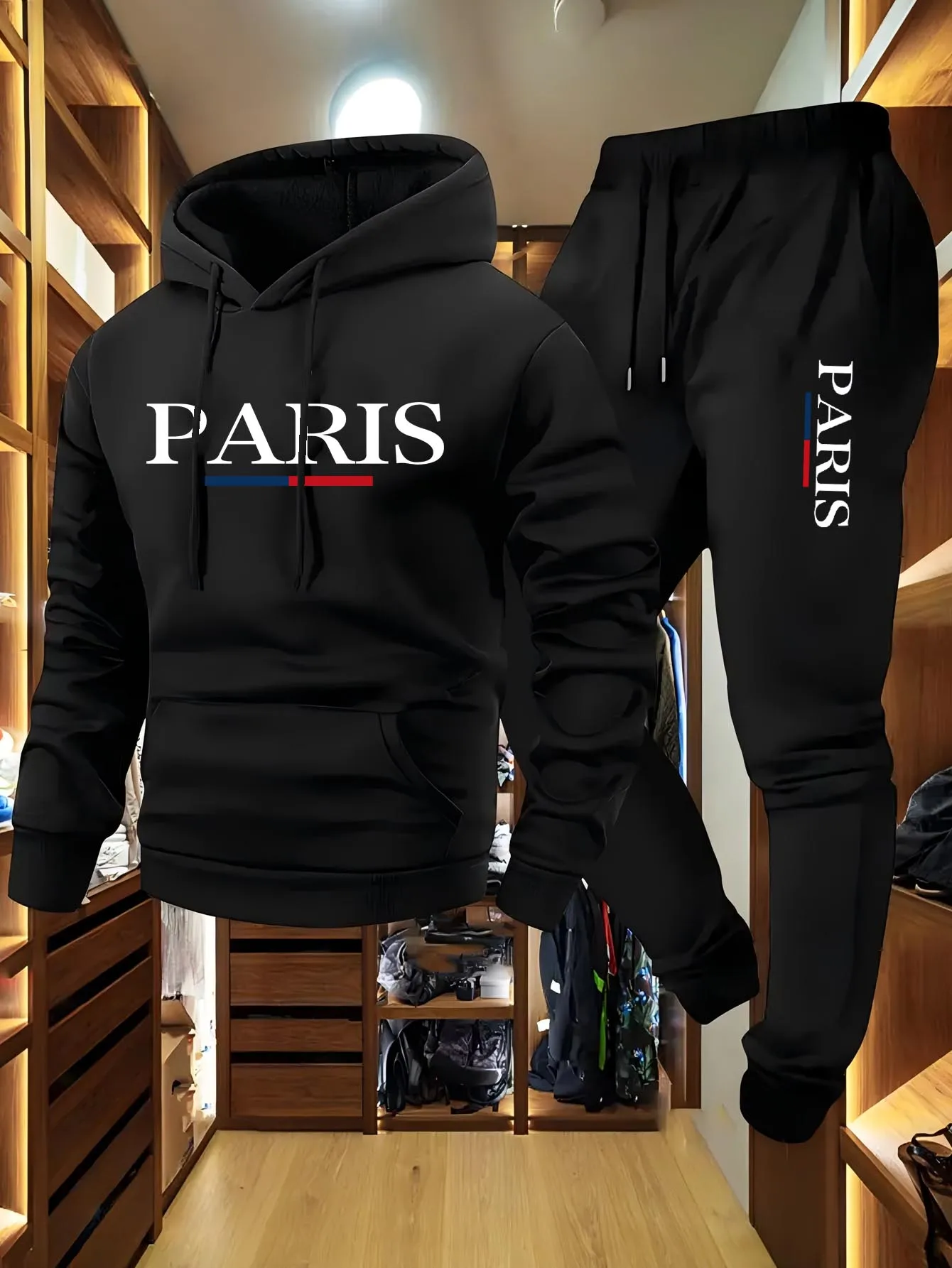 Hoodie Pria Fashion Set 2 Poto - Outdoor Sports Leisure ulasan dan harga