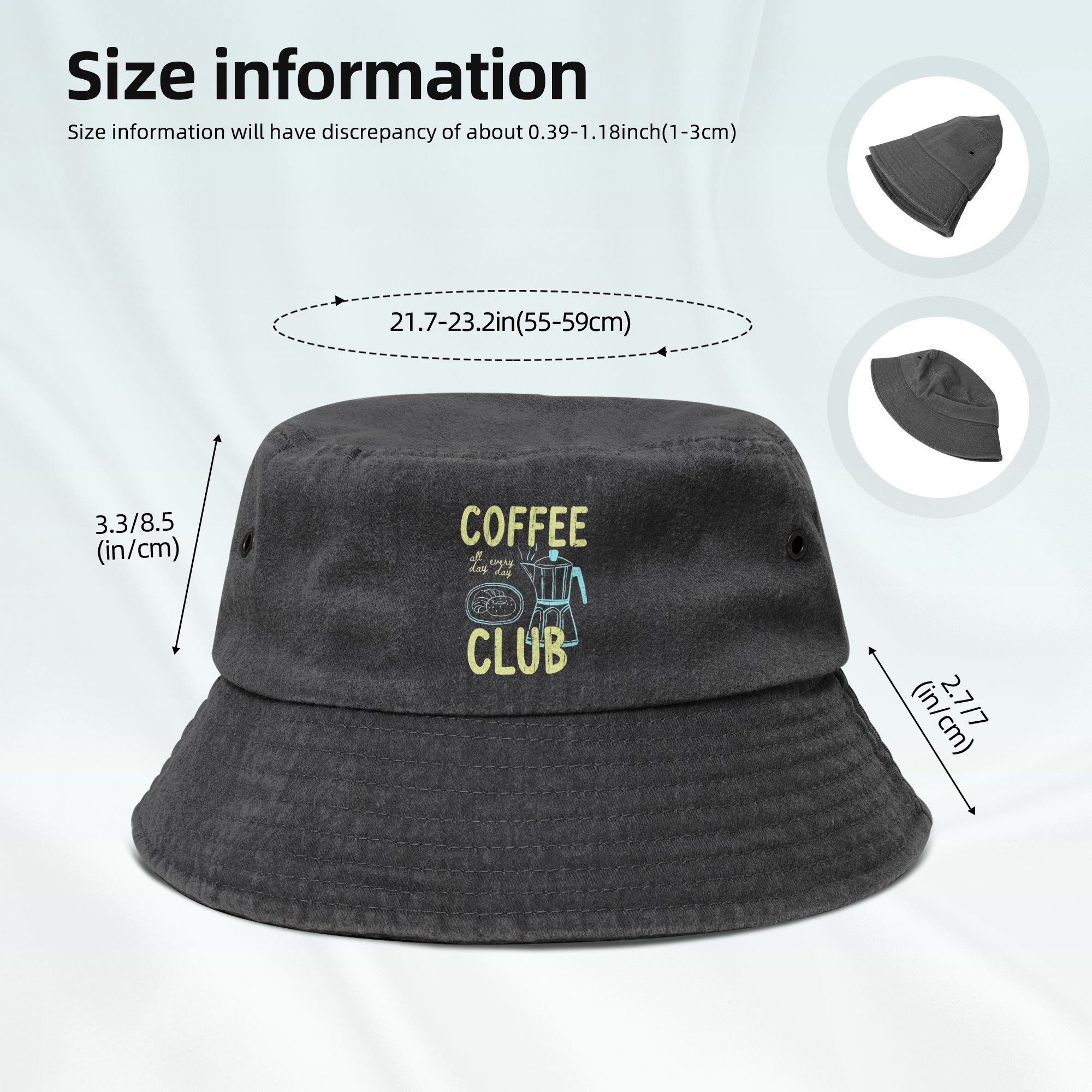 Topi Bucket Coffee Club Lover  - Outdoor Sport Club ulasan dan harga