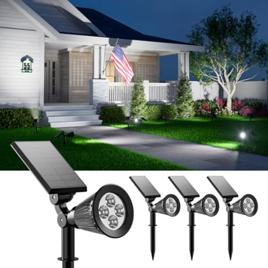 Lampu Sorot Tenaga Surya Tahan - Outdoor Spotlight ulasan dan harga