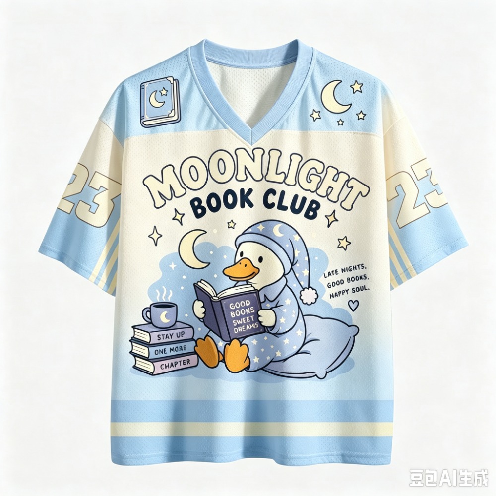 Kaos Pria V-neck Harajuku Moon - Outdoor Sport Club ulasan dan harga