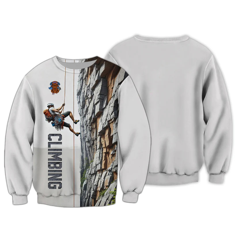Kaos Pria 3D Climbing Print, F - Outdoor Sport Club ulasan dan harga