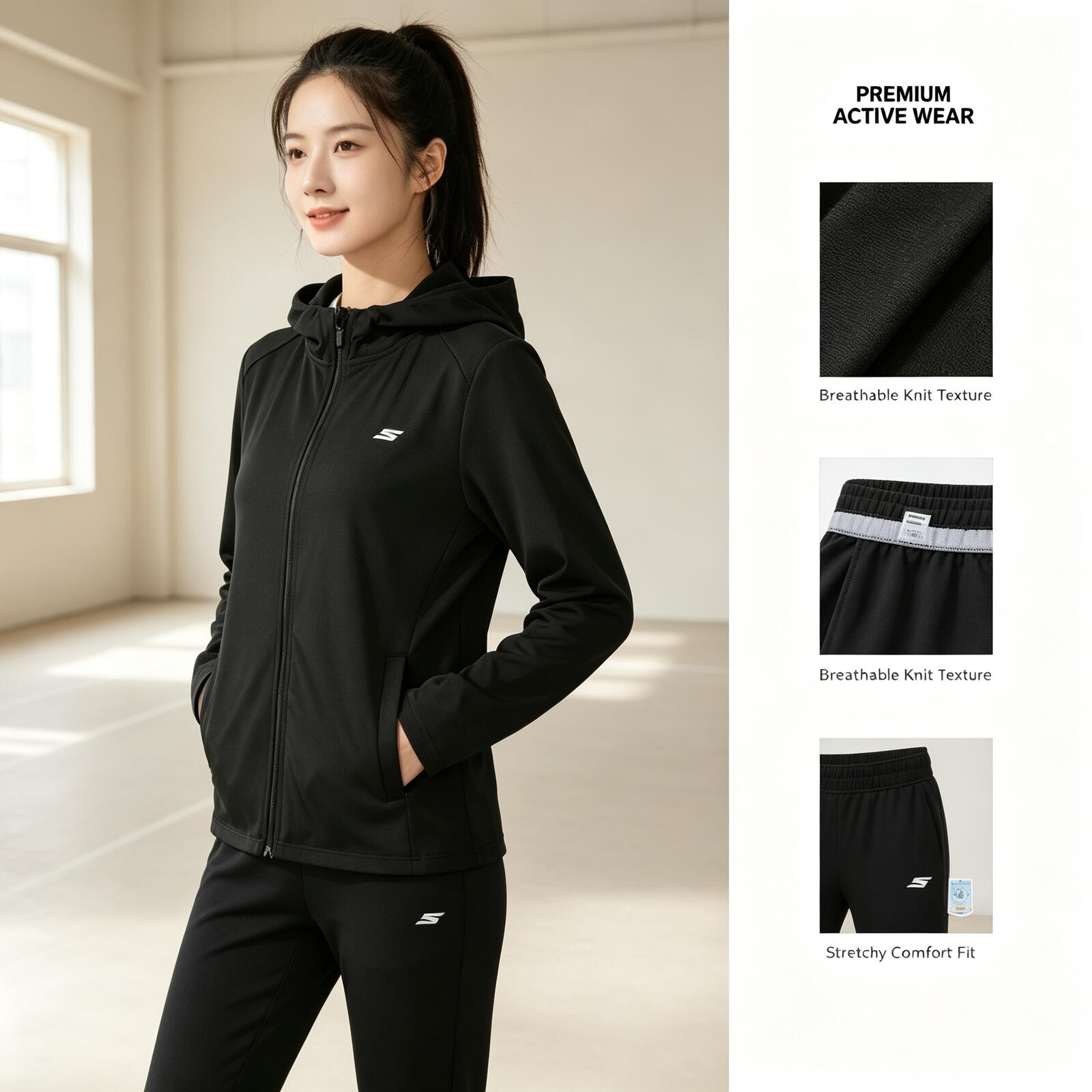 SKECHERS Jaket Hoodie Rajut Ri - Outdoor Sport Hoodie ulasan dan harga