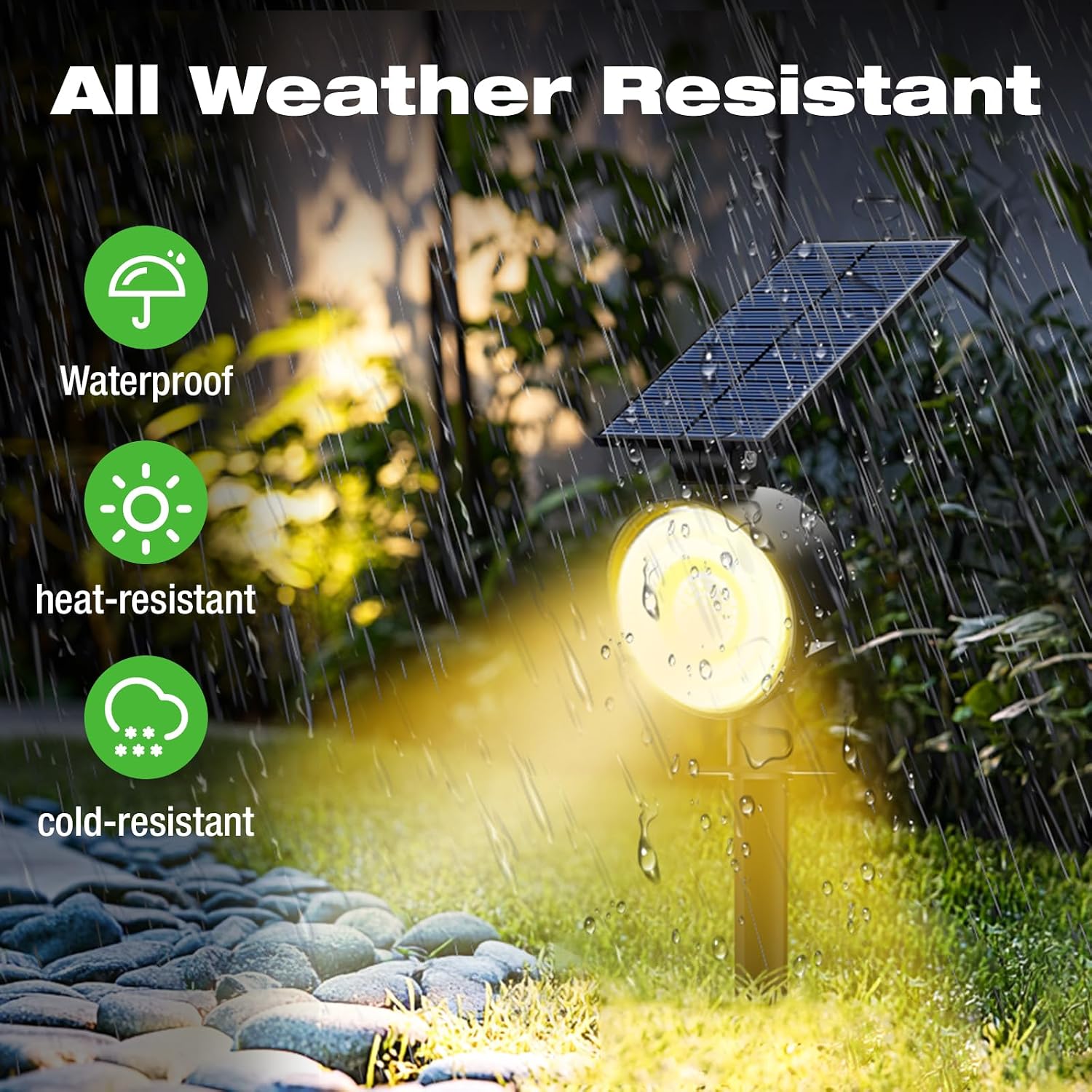 Lampu Sorot Tenaga Surya Luar  - Outdoor Spotlight ulasan dan harga